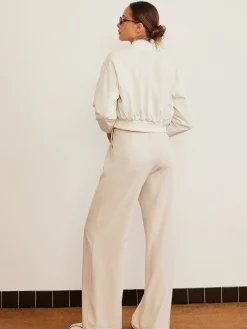 New Pleated High-Waist Belted Pants Pants|Bottoms