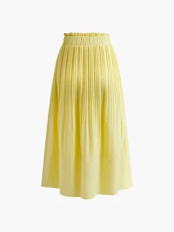 New Pleated Lettuce Trim Skirt Skirts|Bottoms