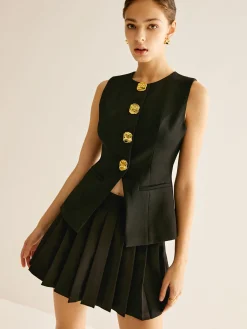 Outlet Pleated Mini Skirt Skirts|Matching Sets