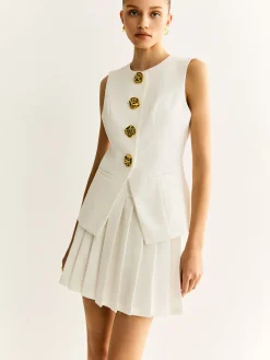 Outlet Pleated Mini Skirt Skirts|Matching Sets