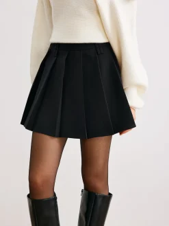 Best Pleated Mini Skirt Without Belt Skirts|Bottoms