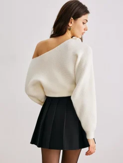 Best Pleated Mini Skirt Without Belt Skirts|Bottoms