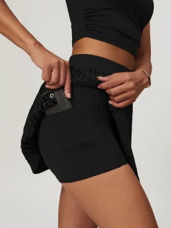 Clearance Pleated Pocket Active Skirt Skirts|Activewear