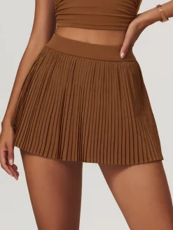 Clearance Pleated Pocket Active Skirt Skirts|Activewear