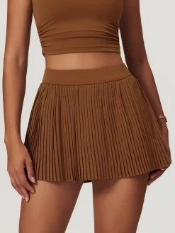 Clearance Pleated Pocket Active Skirt Skirts|Activewear