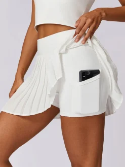 Sale Pleated Pockets Active Skirt Skirts|Activewear