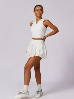 Sale Pleated Pockets Active Skirt Skirts|Activewear
