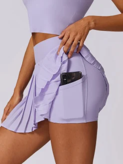 Sale Pleated Pockets Active Skirt Skirts|Activewear