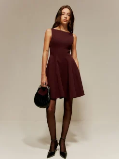 Sale Pleated Pockets Tank Short Dress Cocktail & Party Dresses|Short Dresses