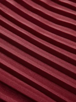 Outlet Pleated Slim Tube Long Dress Dresses