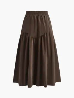 Sale Pleated Umbrella Shape Skirt Skirts|Bottoms