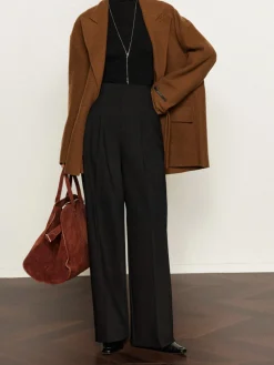 Discount Pleated Wide-Leg Pants Pants|Bottoms