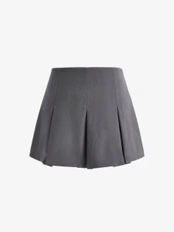 Discount Pleated Zipper Mini Skirt Skirts|Bottoms