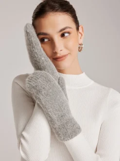 Sale Plush Warm Rabbit Fur Gloves Accessories