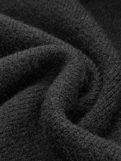 New Pockets Long Knit Outerwear With Scarf Sweater Tops|Outerwear