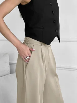 Sale Pockets Wide Leg Pants Wide Leg|Pants