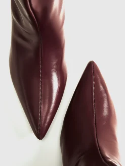 Pointed Toe Kitten Ankle Boots Shoes|Accessories