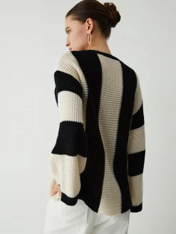 Outlet Pointelle Stripe Sweater Sweater Tops|Sweaters & Cardigans