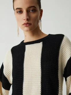 Outlet Pointelle Stripe Sweater Sweater Tops|Sweaters & Cardigans