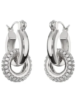 New Polished Double Hoop Earrings Earrings|Accessories