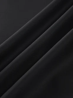 Polo Pockets Tied Midi Dress Black Dresses|Casual Dresses