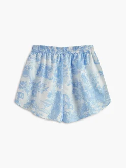 Online Print Button Shorts Set Matching Sets