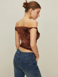 Hot Print Off-Shoulder Tank Top Tank Tops & Camis|Tops