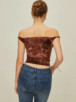 Hot Print Off-Shoulder Tank Top Tank Tops & Camis|Tops