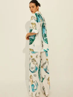 Best Print Pockets Short Sleeve Pants Set Pants Sets|Matching Sets