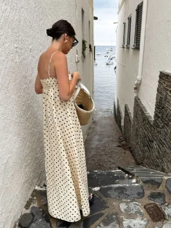 Printed Spaghetti Strap Long Dress Vacation Dresses|Summer Dresses