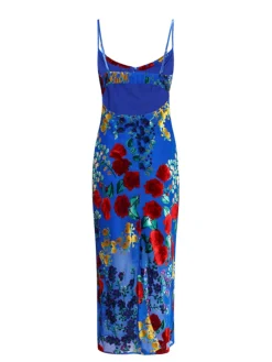 Hot Printed Spaghetti Strap Midi Dress Casual Dresses|Summer Dresses