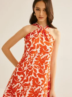 Online Printed Strap Short Dress Vacation Dresses|Summer Dresses