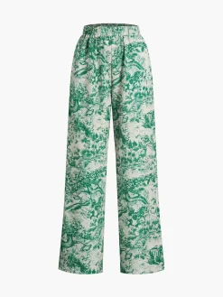 Clearance Printed Tie Up Pants Set Pants Sets|Matching Sets
