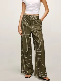 New Printed Wide-Leg Pants Pants|Matching Sets