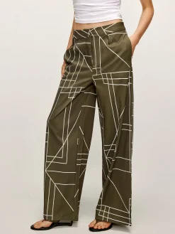 New Printed Wide-Leg Pants Pants|Matching Sets