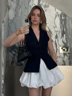 Best Puff Pleated Mini SKirt Skirts|Bottoms