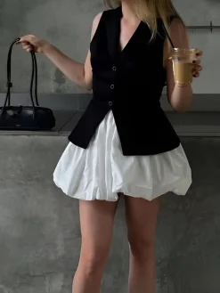 Best Puff Pleated Mini SKirt Skirts|Bottoms