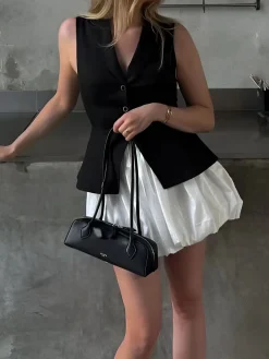 Best Puff Pleated Mini SKirt Skirts|Bottoms