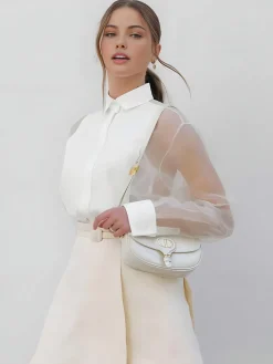 Best Puff Sleeve Organza Shirt Blouses & Shirts|Tops