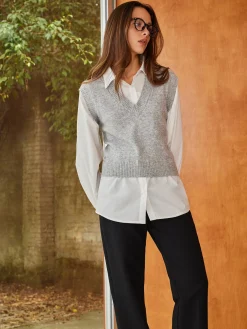 New Pullover 2 in 1 Sweater Sweater Tops|Sweaters & Cardigans