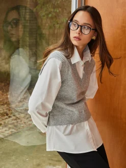 New Pullover 2 in 1 Sweater Sweater Tops|Sweaters & Cardigans