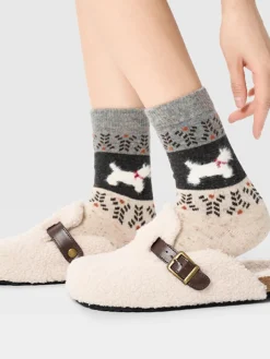 New Puppy Pattern Wool Socks Socks & Tights|Accessories