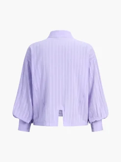 New Pure Cotton Pinstripe Long-Sleeve Shorts Set Shorts Sets|Shorts