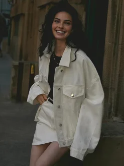 Hot Pure Cotton Polo Jacket Outerwear|Jackets