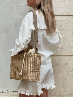 Outlet Pure Cotton Ruffle Decor Shorts Set Shorts Sets|Shorts