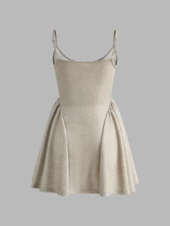 Hot Purl Low Cut Sleeveless Dress Cocktail & Party Dresses|Summer Dresses