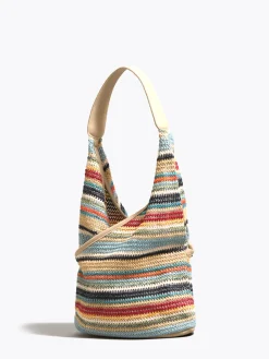 Outlet Rainbow Grass Woven Shoulder Bag Bags|Accessories