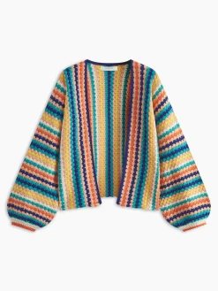 Discount Rainbow Loose Cardigan Cardigans|Sweaters & Cardigans