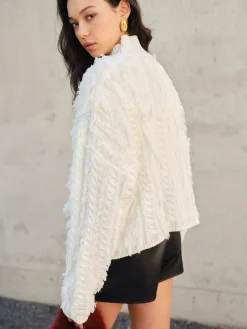 Discount Raw Hem Turtleneck Sweater Sweater Tops|Sweaters & Cardigans