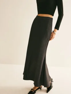 New Regular Fit Back Split Skit Skirts|Bottoms